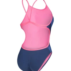 Wedstrijd Zwemkleding < arena Performance Arch Lace Back Badpak Dames - Multi Blue-Navy-Shocking Pink
