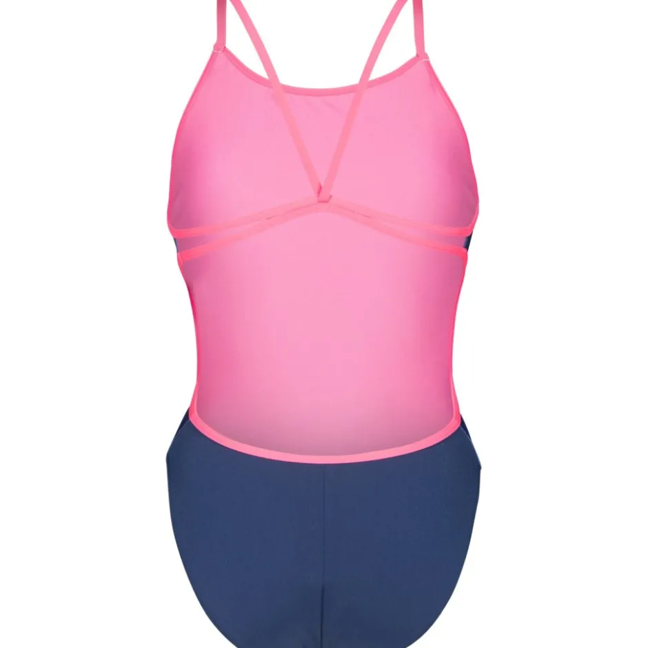 Wedstrijd Zwemkleding < arena Performance Arch Lace Back Badpak Dames - Multi Blue-Navy-Shocking Pink
