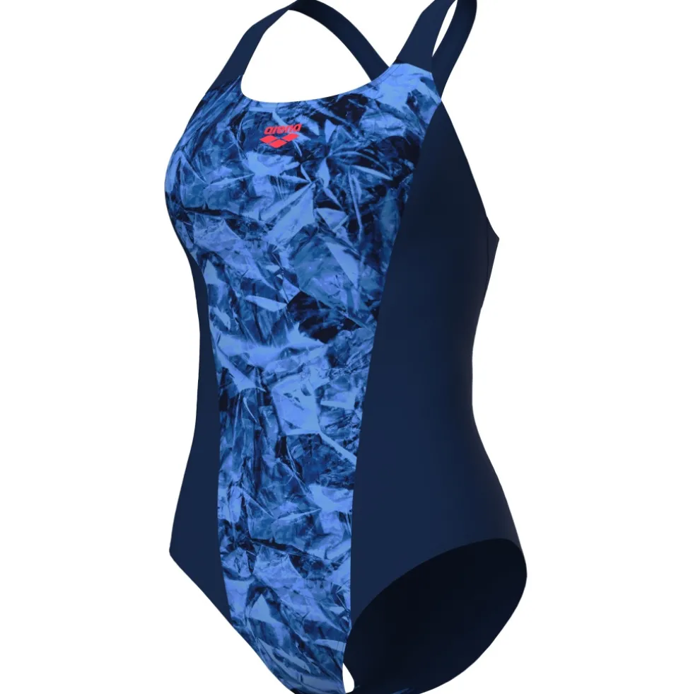 arena Performance Crackle Swim Pro Back Badpak Dames - Navy/Royal Multi