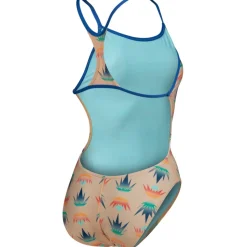 Wedstrijd Zwemkleding < arena Performance Desert Vibes Booster Back Dames Badpak - Royal/Light Pink Multi