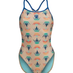 Wedstrijd Zwemkleding < arena Performance Desert Vibes Booster Back Dames Badpak - Royal/Light Pink Multi