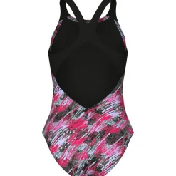 arena Performance Draft V Back Badpak Meisjes - Black Multi/Black