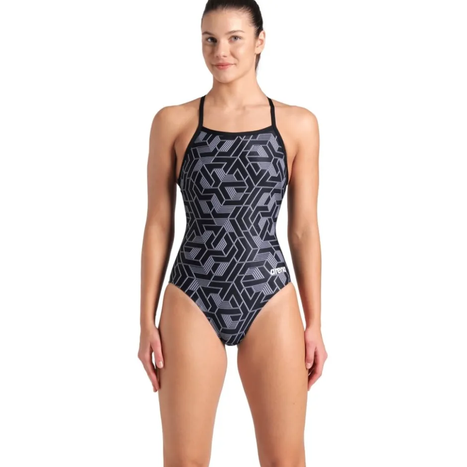 Wedstrijd Zwemkleding < arena Performance Escape Light Drop Back Badpak Dames - Zwart/Team Zwart