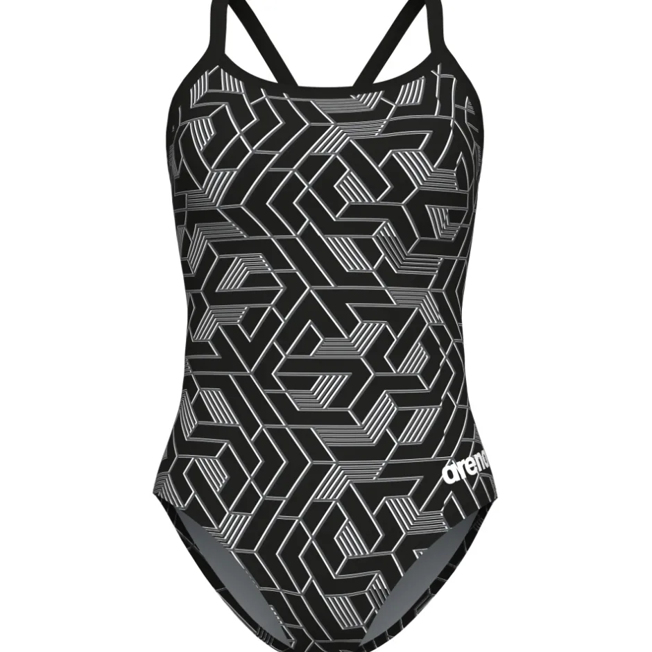 Wedstrijd Zwemkleding < arena Performance Escape Light Drop Back Badpak Dames - Zwart/Team Zwart