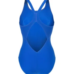 arena Performance Graphic V Back Badpak Vrouwen - Neon Blue/Team Orange