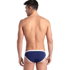 Wedstrijd Zwemkleding|Zwembroeken & Bikini'S < arena Performance Icons Solid Zwemslip Heren - Navy/White
