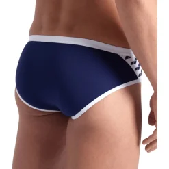 Wedstrijd Zwemkleding|Zwembroeken & Bikini'S < arena Performance Icons Solid Zwemslip Heren - Navy/White