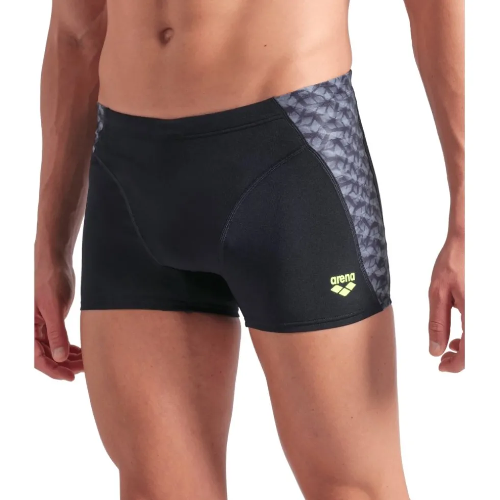 arena Performance Monogram Zwemshort Heren - Black/Dark Sage Multi