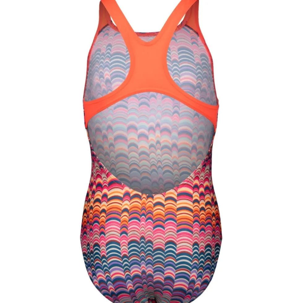 arena Performance Ondulation Swim Pro Back Badpak Meisjes - Multi Violet/Bright Coral