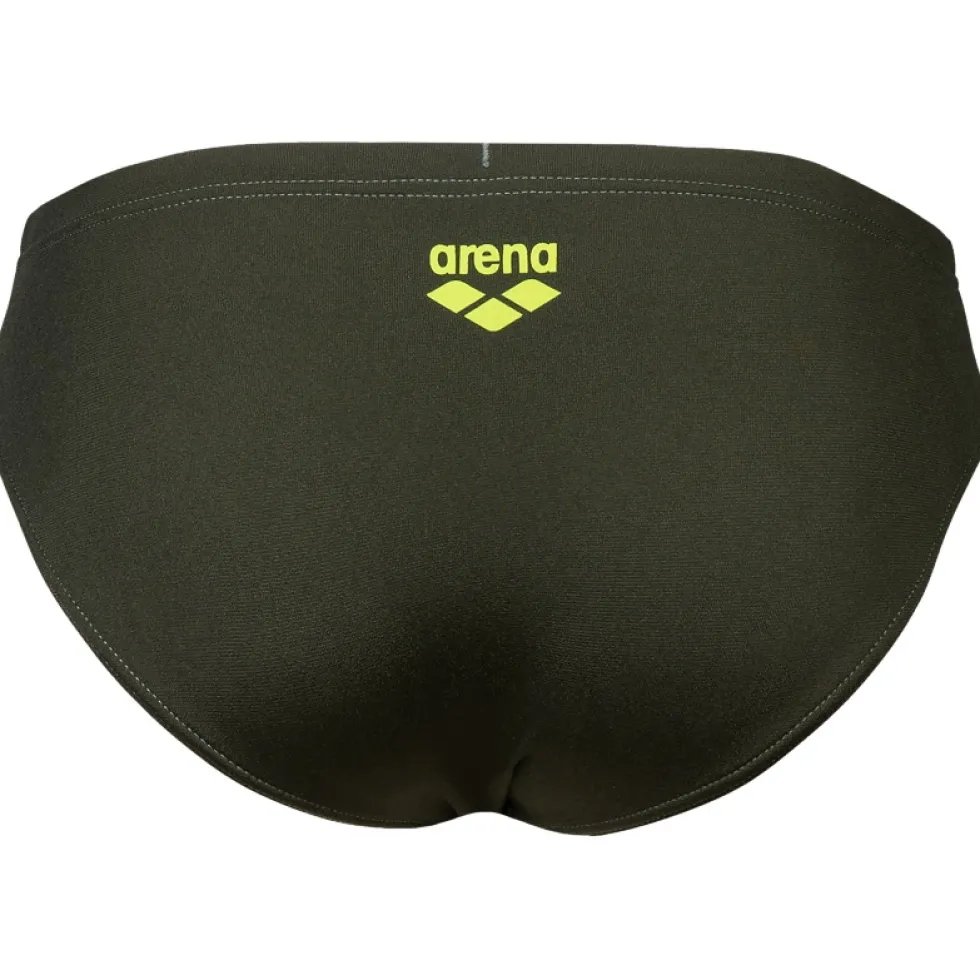 arena Performance Poseidonia Zwemslip Jongens - Dark Sage/Artic Lime