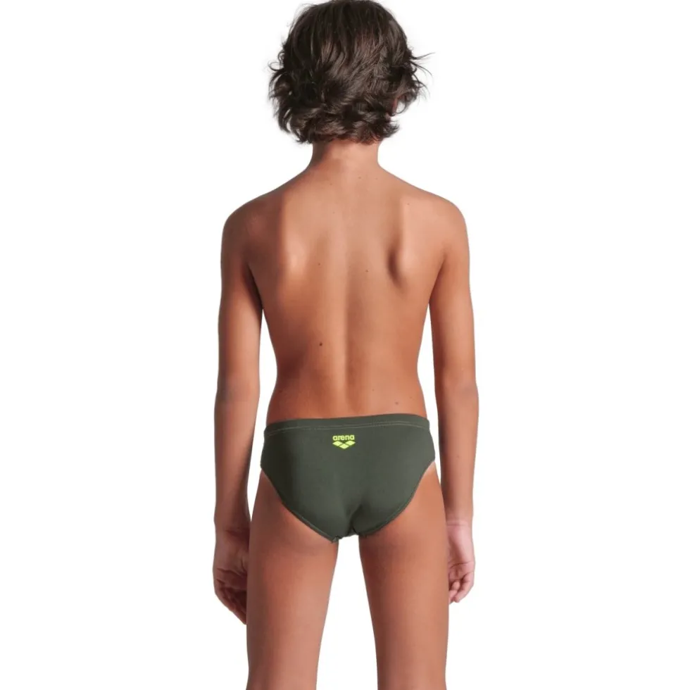 arena Performance Poseidonia Zwemslip Jongens - Dark Sage/Artic Lime