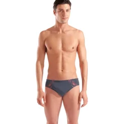 Wedstrijd Zwemkleding < arena Performance Poseidonia Zwemslip Heren - Asphalt-Bright Coral