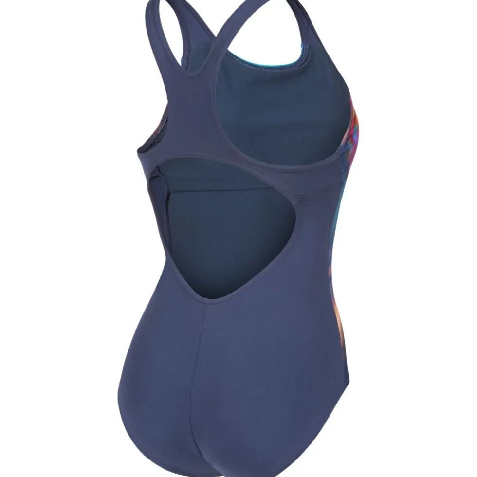 arena Performance Print Control Pro Back Bh badpak vrouwen - Multi/Navy