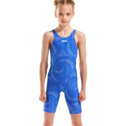 Wedstrijd Zwemkleding < arena Performance Printed Badpak Meisjes - Black/Team Royal