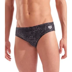 Wedstrijd Zwemkleding < arena Performance Ribbed Zwemslip Heren - Zwart Multi