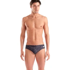 Wedstrijd Zwemkleding < arena Performance Ribbed Zwemslip Heren - Zwart Multi