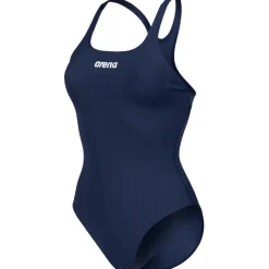 Wedstrijd Zwemkleding|Zwembroeken & Bikini'S < arena Performance Solid Team Swim Pro Badpak Vrouwen - Navy/Wit