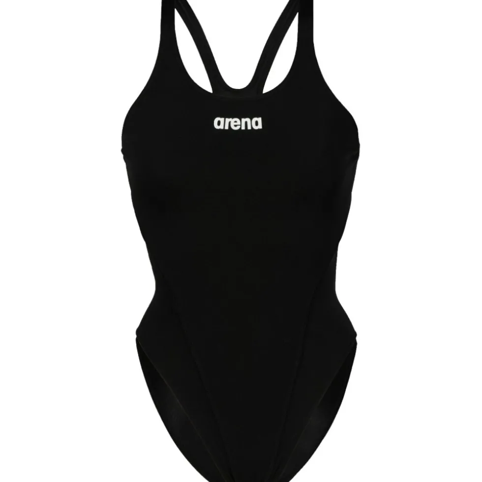 arena Performance Solid Team Swim Tech Badpak Vrouwen - Zwart/Wit