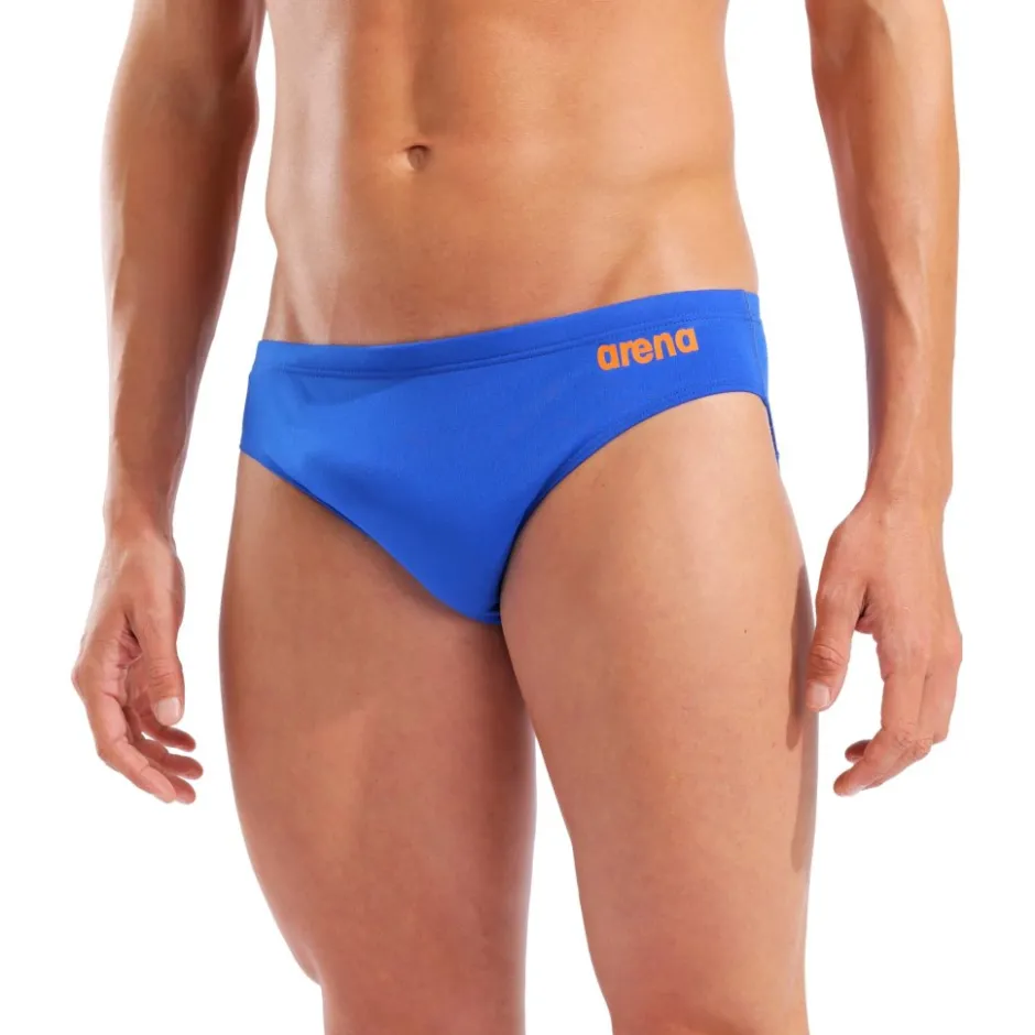 Wedstrijd Zwemkleding < arena Performance Solid Team Zwemshorts Heren - Neon Blue/Team Orange