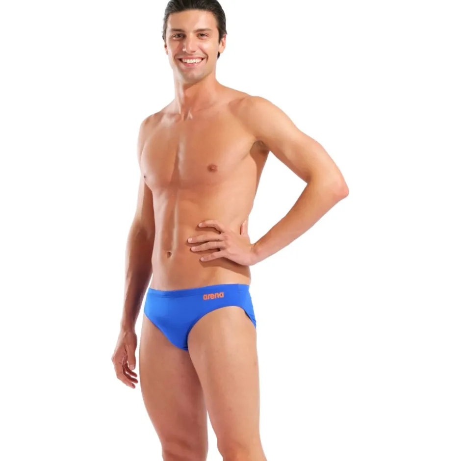 Wedstrijd Zwemkleding < arena Performance Solid Team Zwemshorts Heren - Neon Blue/Team Orange