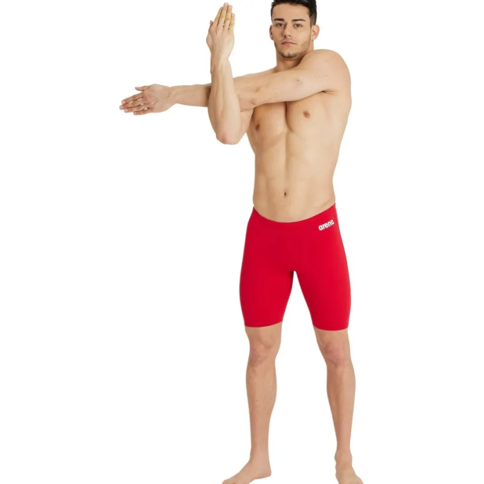 arena Performance Solid Team Zwem Jammer Mannen - Rood/Wit