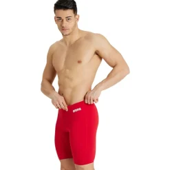 arena Performance Solid Team Zwem Jammer Mannen - Rood/Wit