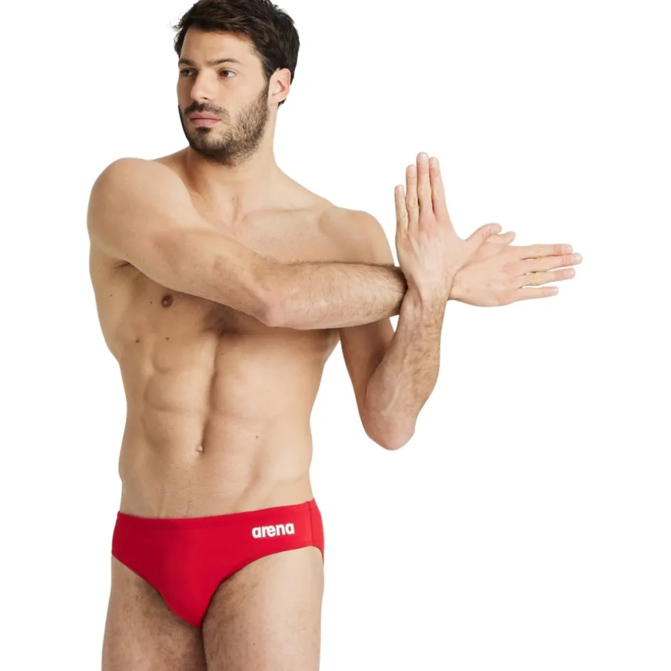 arena Performance Solid Team Zwemshorts Heren - Rood-Wit