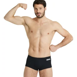 Wedstrijd Zwemkleding < arena Performance Solid Team Low-Waist Zwemshort Heren - Zwart/Wit