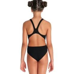 arena Performance Solid Team Swim Tech Badpak Meisjes - Zwart-Wit