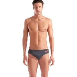 arena Performance Solid Team Zwemshorts Heren - Asphalt-Bright Coral