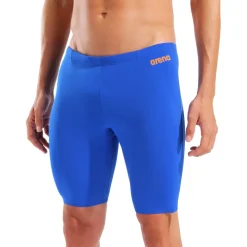 arena Performance Solid Team Zwem Jammer Mannen - Neon Blue/Team Orange