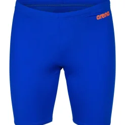 arena Performance Solid Team Zwem Jammer Mannen - Neon Blue/Team Orange