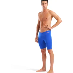 arena Performance Solid Team Zwem Jammer Mannen - Neon Blue/Team Orange