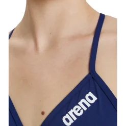 arena Performance Solid Team Bikini Top Dames - Navy-White