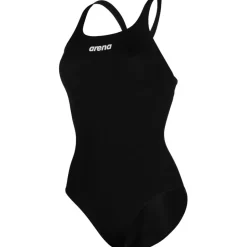 Wedstrijd Zwemkleding < arena Performance Solid Team Swim Pro Badpak Vrouwen - Zwart/Wit