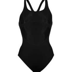 Wedstrijd Zwemkleding < arena Performance Solid Team Swim Pro Badpak Vrouwen - Zwart/Wit