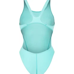 arena Performance Solid Team Swim Tech Badpak Vrouwen - Water/Very Fuchsia