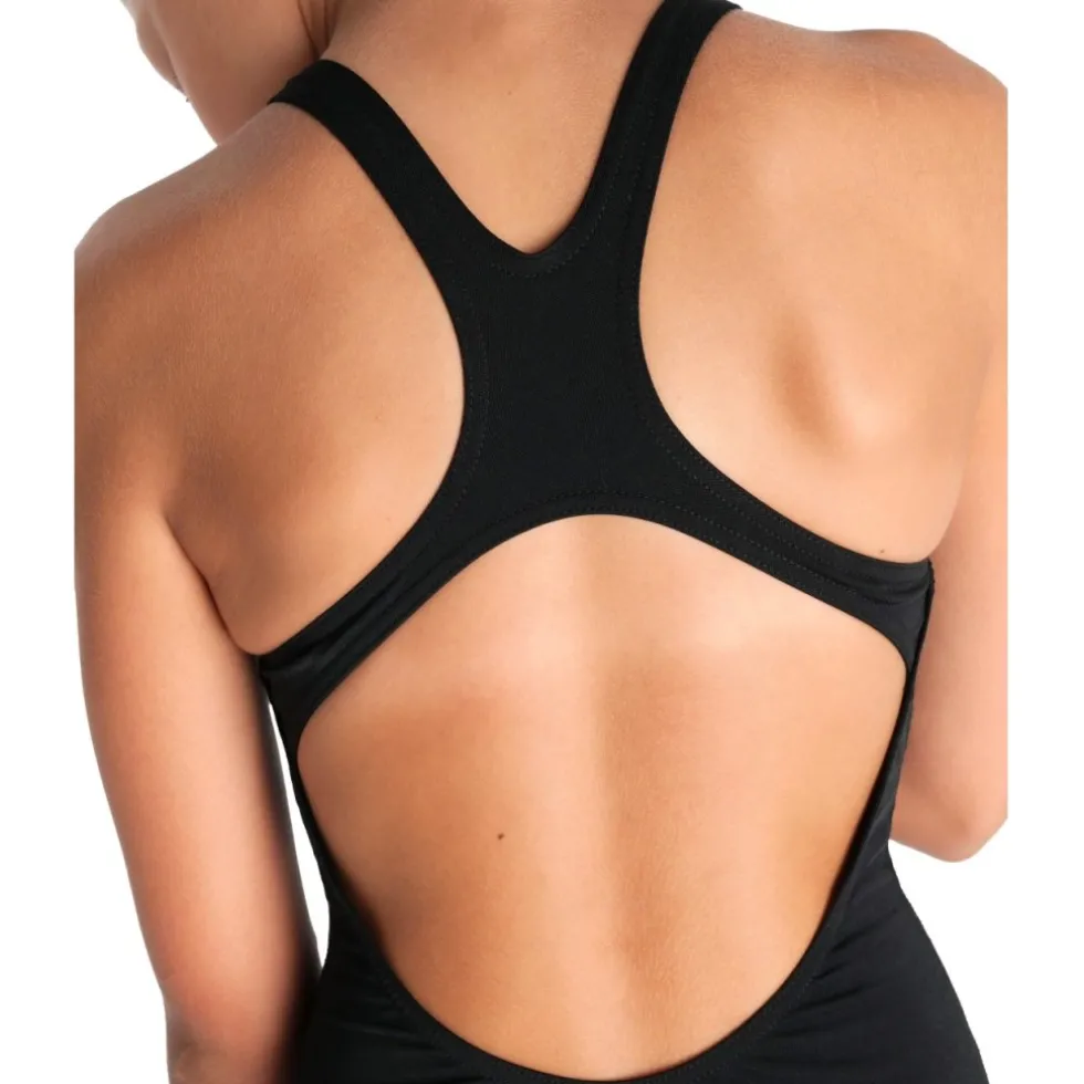 arena Performance Solid Team Swim Pro Badpak Meisjes - Zwart/Wit