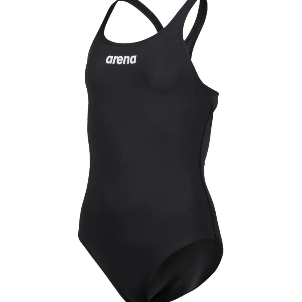 arena Performance Solid Team Swim Pro Badpak Meisjes - Zwart/Wit