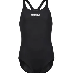 arena Performance Solid Team Swim Pro Badpak Meisjes - Zwart/Wit