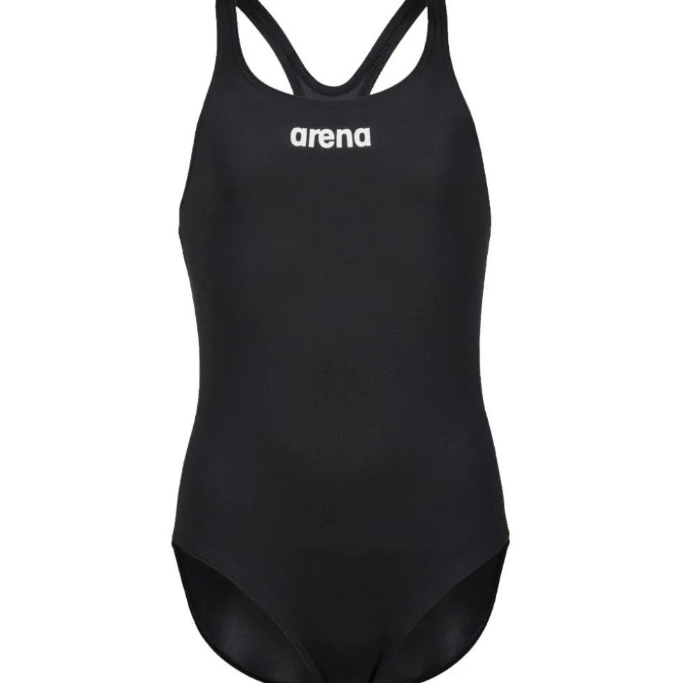 arena Performance Solid Team Swim Pro Badpak Meisjes - Zwart/Wit
