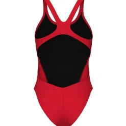 arena Performance Solid Team Swim Tech Badpak Vrouwen - Rood/Wit