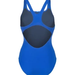 Wedstrijd Zwemkleding|Zwembroeken & Bikini'S < arena Performance Stripes Swim Pro Back Badpak Vrouwen - Blue Multi/Neon Blue