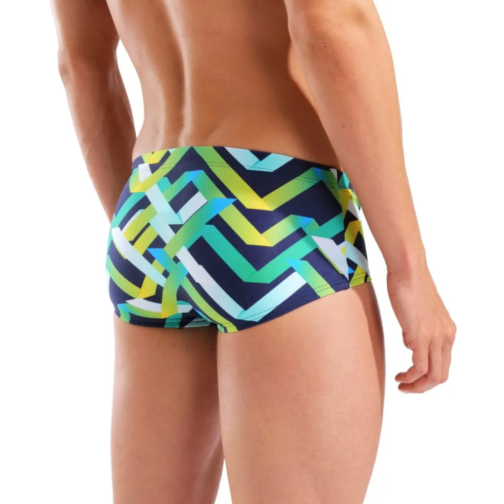 arena Performance Texture Low-Waist Zwemshort Heren - Navy Multi