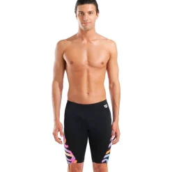 Wedstrijd Zwemkleding < arena Performance Texture Zwem Jammer Mannen - Black/Black Multi