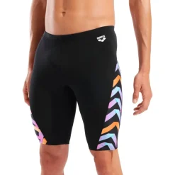 Wedstrijd Zwemkleding < arena Performance Texture Zwem Jammer Mannen - Black/Black Multi