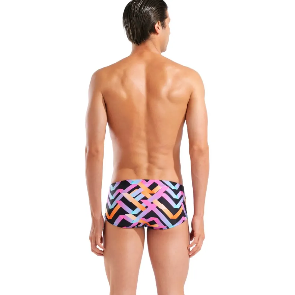 arena Performance Texture Low-Waist Zwemshort Heren - Black Multi