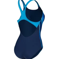 arena Performance Two Sides Swim Pro Back Badpak Dames - Navy Multi-Navy-Turquoise