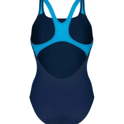 arena Performance Two Sides Swim Pro Back Badpak Dames - Navy Multi-Navy-Turquoise