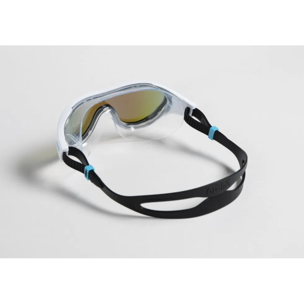 arena The One Mask Mirror Zwembril - Blauw/Wit/Zwart